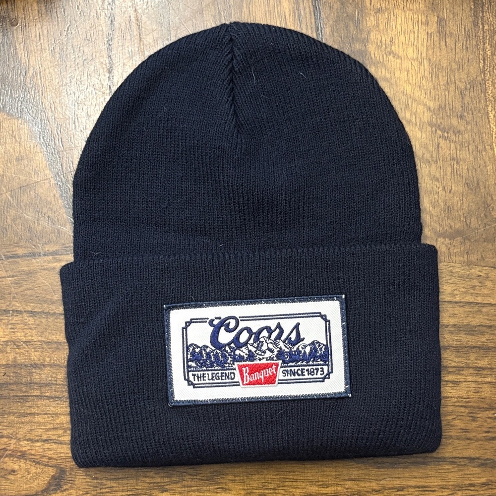 Coors Navy Blue Beanie Hat
